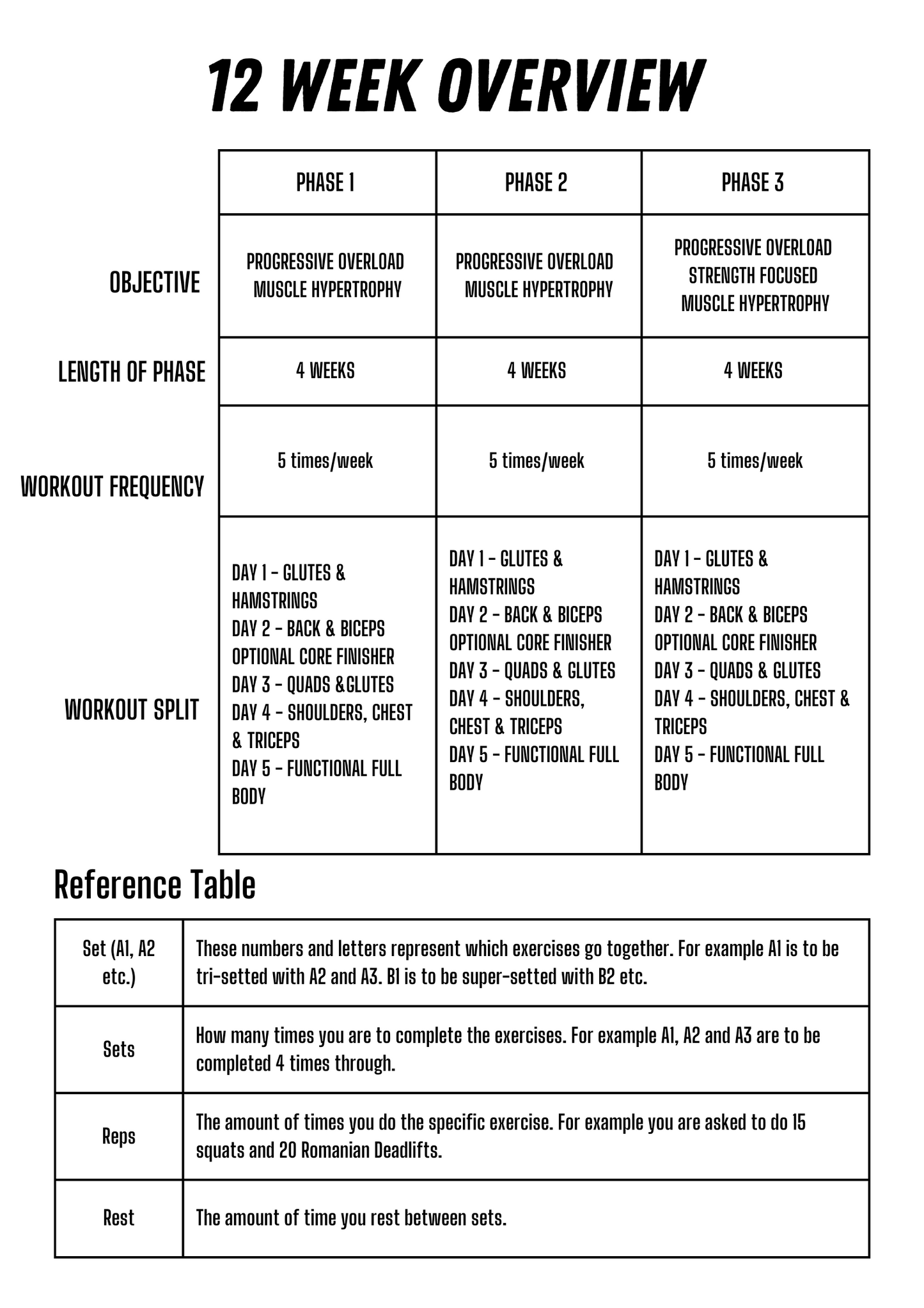 12 WEEK BUILD & DEFINE PROGRAM