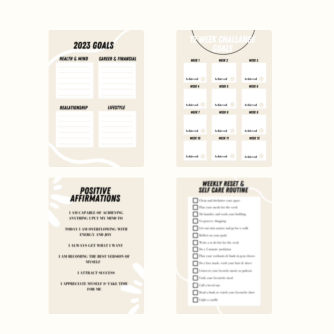 2023 Goal Setting & Habit Tracker